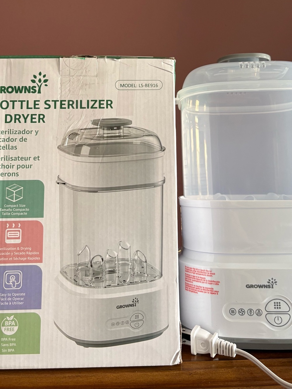 Grownsy Baby Bottle Sterilizer and Dryer